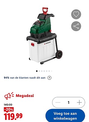 Walshakselaar voor 114,99€