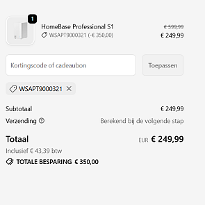 Nieuwe Eufy HomeBase Professional S1 met kortingscode: TOTALE BESPARING € 350,00 (+ pre-order cadeau ter waarde van € 149)