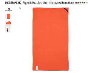 Reis handdoek, lichtgewicht, micro vezel nu met 70% korting