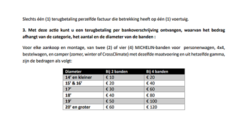 MICHELIN Zomeractie 2026: Tot €120 cashback op MICHELIN banden