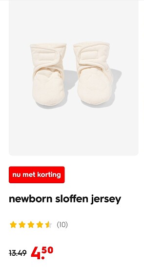 Newborn sloffen en babysokken voor €4,50