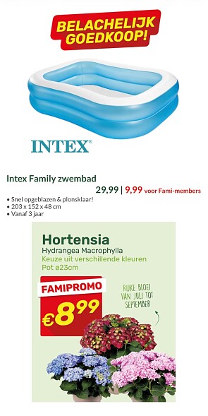 Zwembad of plantjes