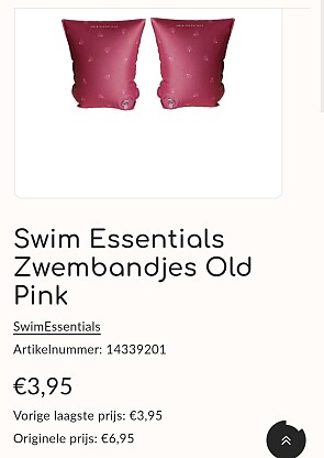 Zwembandjes goedkoper