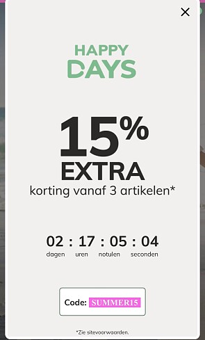 15% extra bij Vertbaudet