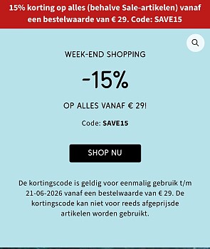 -15% bij Bonprix