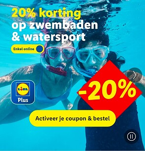 -20% op zwembaden & watersport