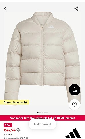 Adidas jas voor 47,94€
