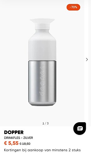 Drinkfles dopper 5,55€