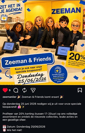 -20% bij Zeeman Lier