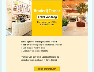 Torfs Ternat 50% korting vanaf 1 stuk
