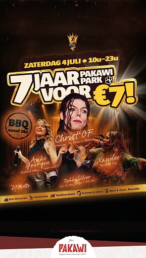 Pakawi Park 7 jaar - tickets voor €7