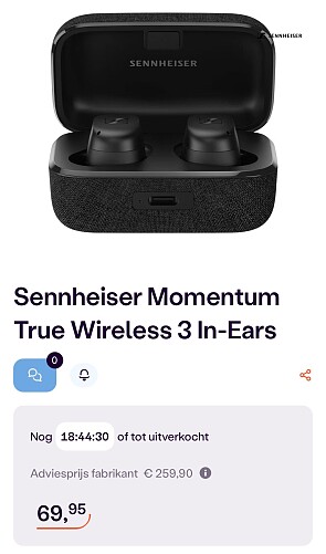 Sennheiser Momentum True Wireless 3 In-Ears