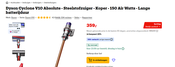 Image of steelstofzuiger