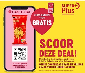Gratis chips naturel bij Delhaize