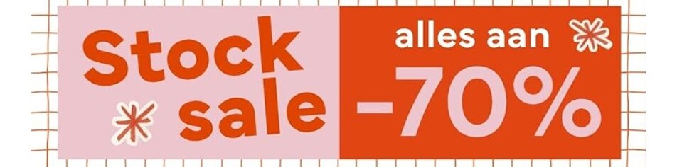 Stock sale: alles aan -70% bij De Banier