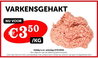 GEKRUIDE SPARERIBS 1+1 , VARKENSGEHAKT, BBQ Schotel