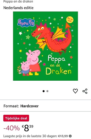 Boek - Peppa en de draken -40%