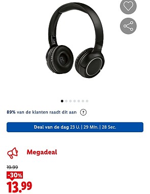 -30% tronic hoofdtelefoon