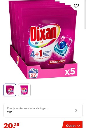 Dixan wascapsules