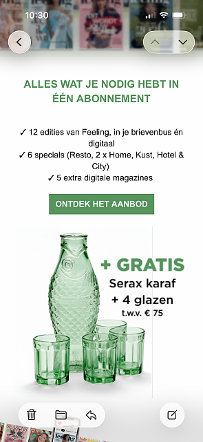 serax karaf + 4 glazen