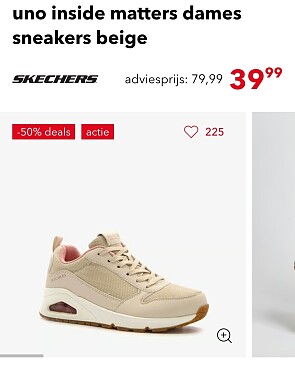 Skechers dames sneakers -50% bij Scapino
