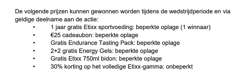 Minstens 30% korting op Etixx