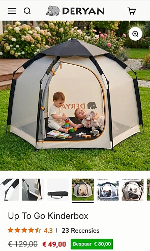 Deryan Up To Go kinderbox -62%