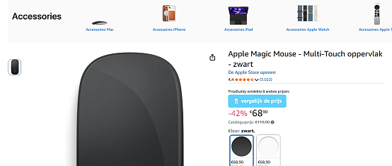 Apple magic computer muis
