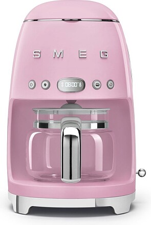 Roze Smeg koffiemachine