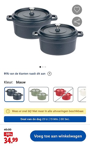 -30% Gietijzeren mini serveerpannen