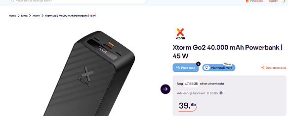 Xtorm Go2 40.000 mAh Powerbank | 45 W