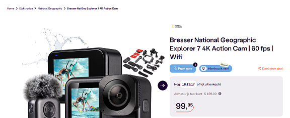 Bresser NatGeo Explorer 7 4K Action Cam