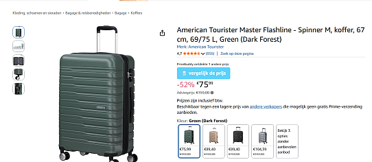 Reiskoffer - American Tourister Master Flashline - Spinner M,