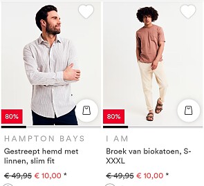 Herenkleding vanaf 10€