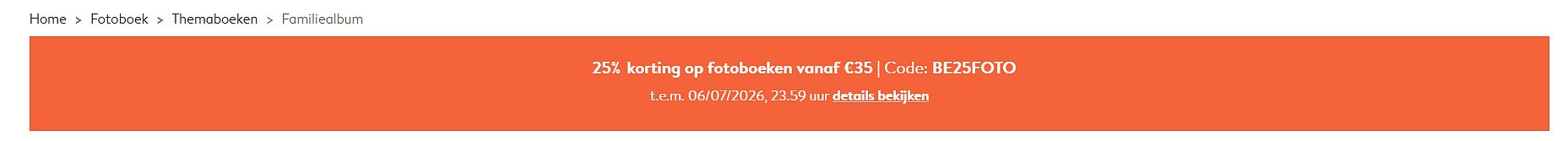 📸 25% korting op je fotoboek - leg je mooiste herinneringen vast!