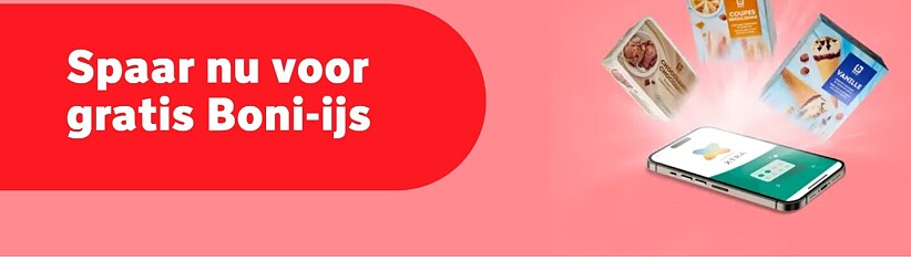 Gratis Boni ijs via digitale spaaractie bij spar (Colruyt)