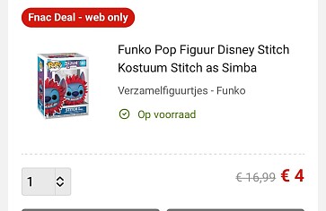 Funky Pop’s aan 4euro