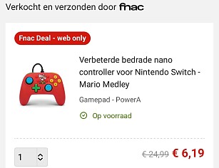 Bedrade controller voor Nintendo Switch