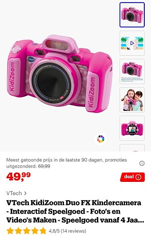 VTech KidiZoom Duo FX Kindercamera