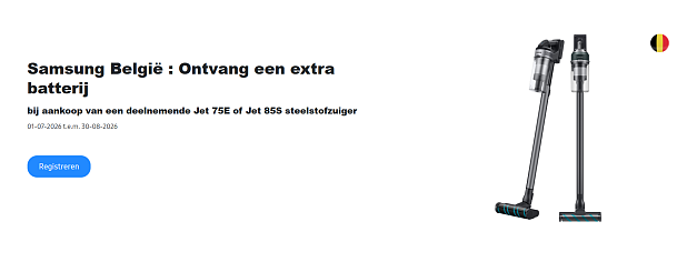 🌀 SAMSUNG Jet steelstofzuiger - gratis extra batterij!