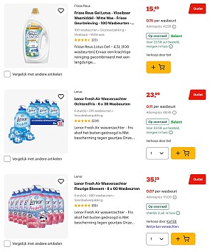 Sun, frisse neus, Lenor,…..
