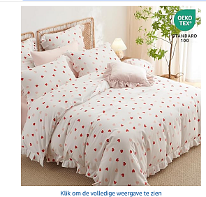 Dekbed overtrek 200x 220cm + 2 kussenslopen voor slechts 12.34€
