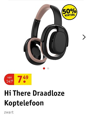 -50% Hi there draadloze koptelefoon