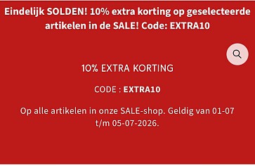 -10% extra op de solden