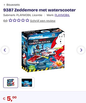 Playmobil Ghostbusters: Zeddemore met waterscooter