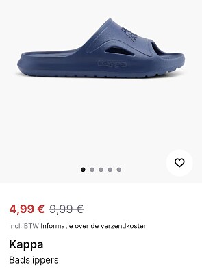 -50% blauwe kappa badslippers
