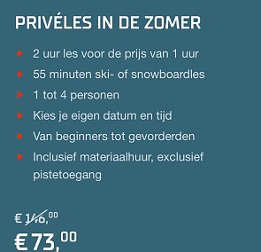 2 uur les voor de prijs van 1 uur