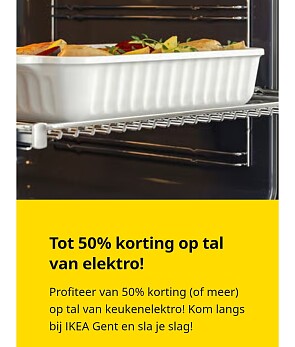 50% korting bij Ikea 💛