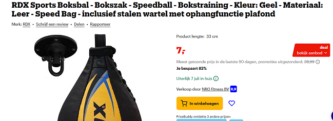 RDX Sports Boksbal - Bokszak