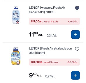 Lenor fresh air in promo